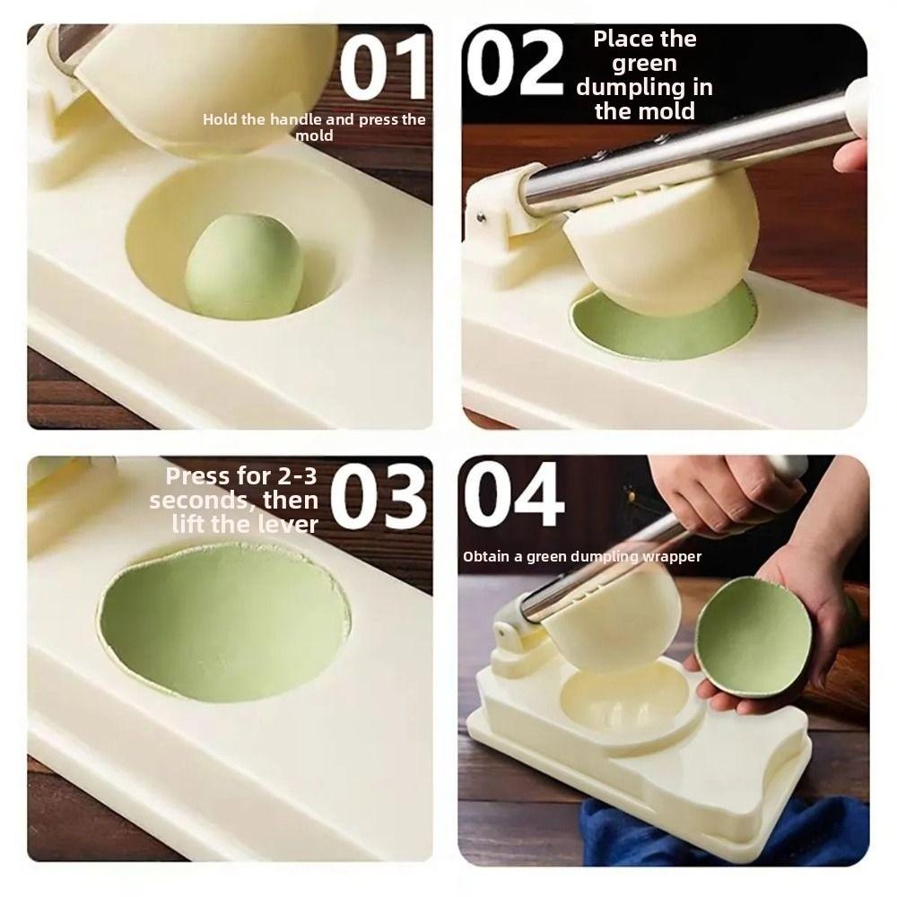 Efficient Dumpling Skin Wrapper Mold Hand Press Dough Press Maker  Restaurants