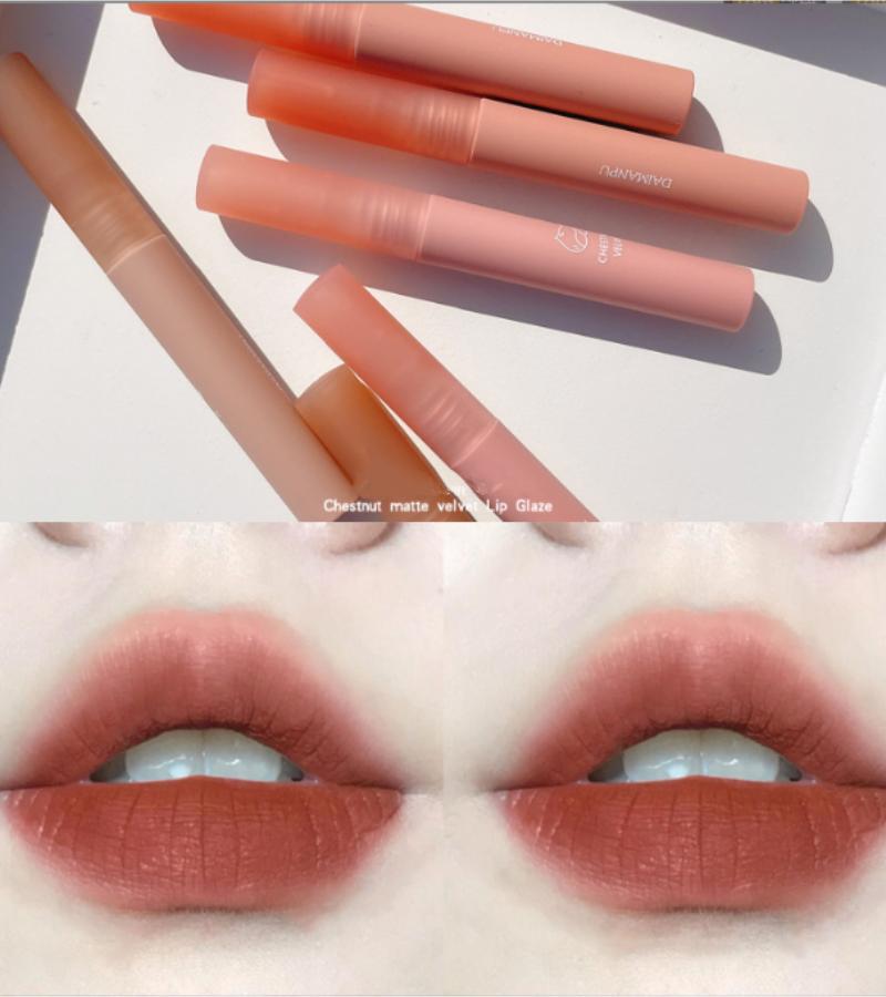 Matter Lippenstift, Lippentönung, doppelseitiger Lipgloss, Lippenmantel, 12 Farben, wasserdicht, langlebig, Antihaft-Cup-Lippenstift-Make-up