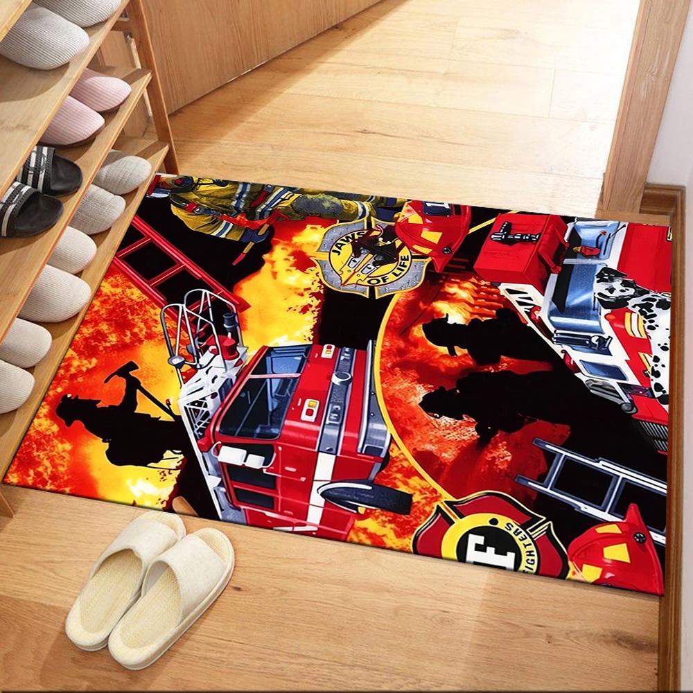 Haz-mat Skull And Axes Floor Mats for Living Room, Bedroom and Room Decoration Are Suitable for Gifts.
