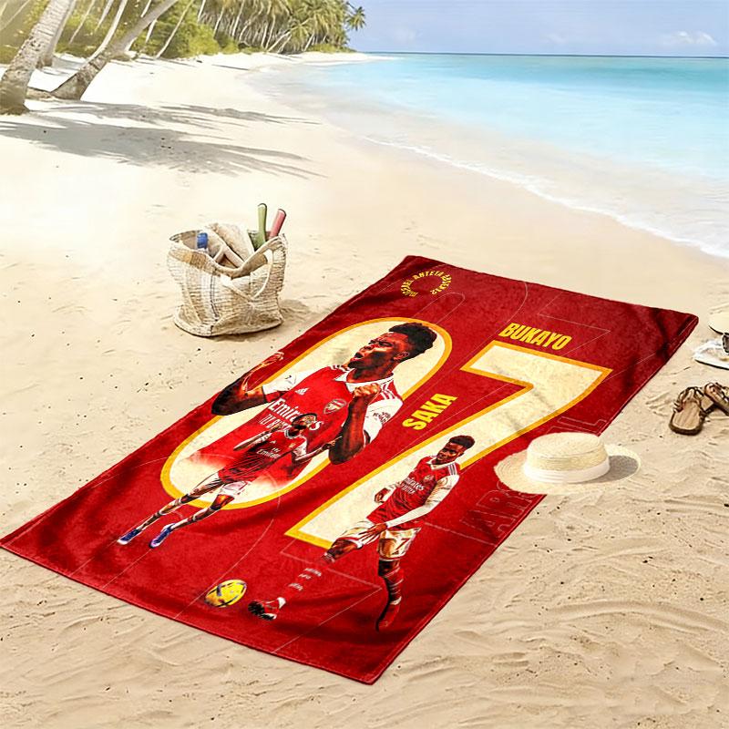 Bukayo Saka Glory Beach Towel, Large Soft Quick Dry Towel for Beach Camping Swimming