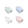 65W Macaron Light Charger, QC3.0, Multi-Port Fast Charging for Apple & Android (A+C)