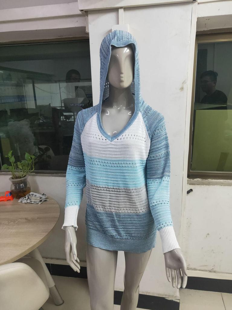 2025 Autumn & Winter Hooded Zipper Long Sleeve Sweater