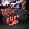 DJ Cable File Bag Large Capacity DJ Bag with 4 Detachable Dividers DJ Cabel Organizer Case for Sound Equipment DJ Gear Musician