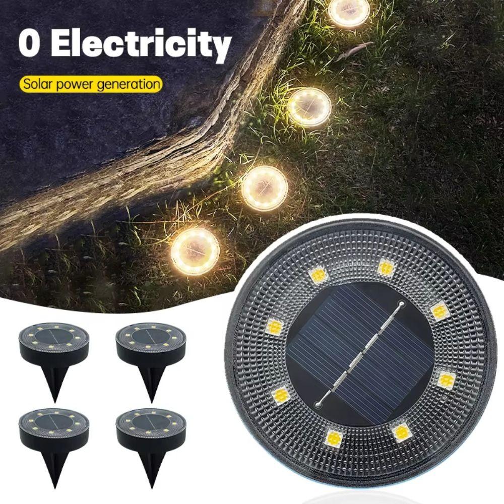 Waterproof LED Solar Floor Lamp LED Waterproof Underground Lamps  Courtyard Decoration