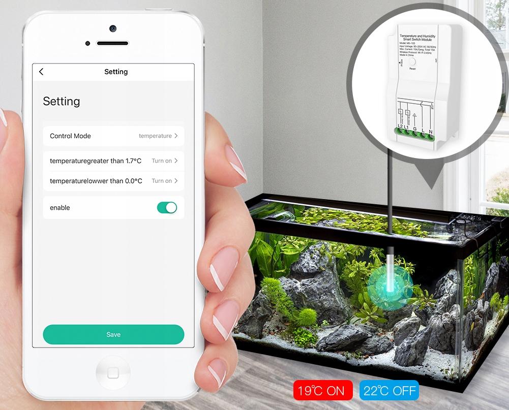 TUYA WiFi external temperature sensor thermostat