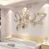 Blumen Spiegel 3D Dekorative Wandaufkleber, Kunst Muralist Für Schlafzimmer TV Hintergrund Dekoration 40cm * 60cm Abnehmbare Heimdeko