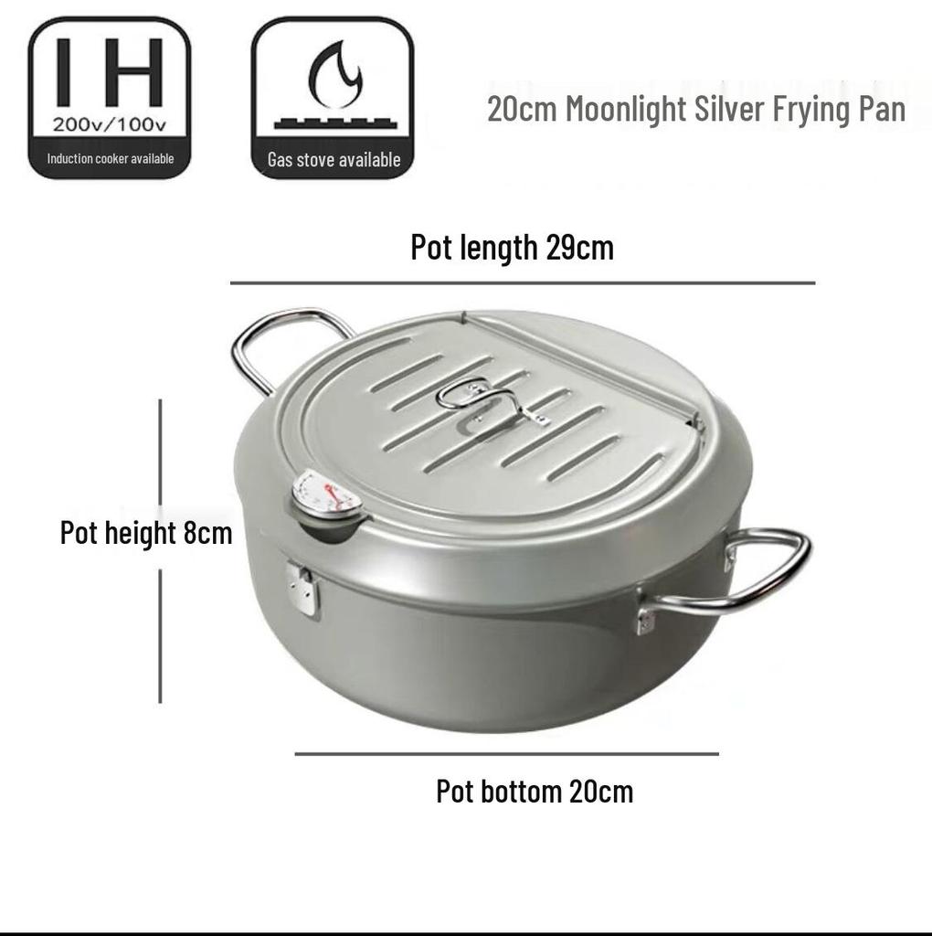 Tempura Frying Pot: Oil-Saving, Temperature-Controlled Mini Deep Fryer