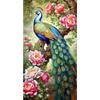 5D DIY Full Round Drill Diamond Painting Peony Peacock Kit Home Decoration