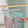 Multifunctional Foldable Pants Hanger,5/9 Layer Wardrobe Storage Rack for Scarf Towel,Space-saving Retractable Clothes Organizer