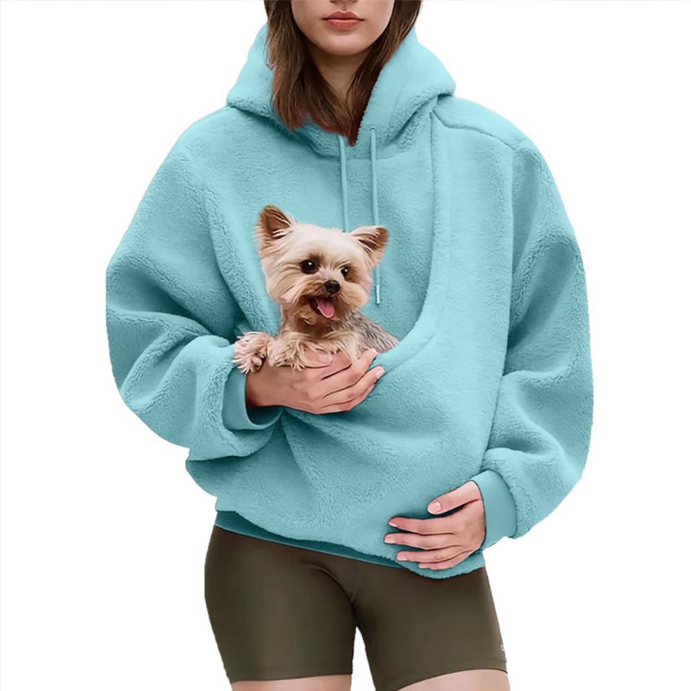Women's Hooded Long Sleeve Hoodie Oversized Casual Cute Dog Graphic Pullover Sweatshirt