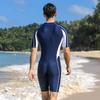 Mens UV Protection Swimwear Set Long Sleeve Short Pants Quick Dry Nylon Rash Guard Suit Surfing Diving