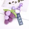 Pineapple Knitted Keychain Avocado Weaved Keyrings Creative Crochet Fruit Key Chain  Bag Pendants