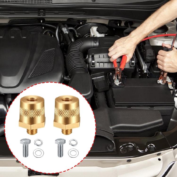 Universal Brass Battery Terminal Adapter Battery Poles Adapter For Car Boat Electrical Battery Post Connector