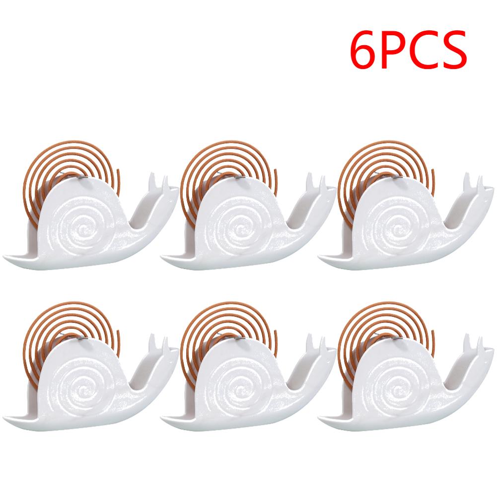 4-20PCS Snail Shape Incense Holder Fireproof Mosquito Coil Burner Household Mosquito Coil Holder for Home Bedroom Decoration