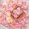 20/50Pcs Mix Pink Artificial Flowers Head for Home Room Decor Craft Wreath Bride Wedding Christmas Decoration Navidad 2026 Gifts