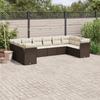 VidaXL Garden Lounge Set with Cushions 10 Pcs, Sofas with Adjustable Feet, Outdoor Furniture Set Patio Terrace, 3250042
