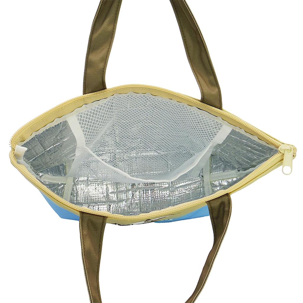 Nakajima Corporation Snoopy Gradient Joe Cool Insulated Mini Tote Bag, Beige Blue, 214324-25