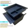 for Tesla Model Y L YL 2026 Center Console Storage Box Armrest Box Organizer Tray Model Y Juniper 2025 TPE Bottle Cup Holder