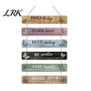 Bedroom Wall Accent Inspirational Wooden Hanging Sign, Summer Surf Kids Positive Quote Plaque, Decorative Wood Plaque Farmhouse String Sign