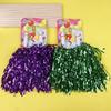 1Pair Cheerleading Pom Poms For Kids Adults Non-Fading Metallic Streamer Pompoms Cheerleader Hand Flowers Dancing Team Sports