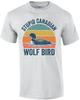 Camiseta Tonta del Lobo Pájaro Canadiense