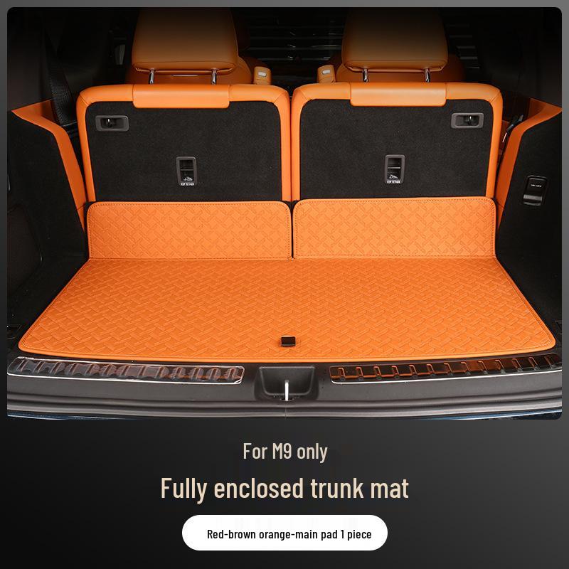 Full Coverage Nappa Leather Trunk and Backrest Mat for 2024/25 AITO M9 Five/Six-Seater