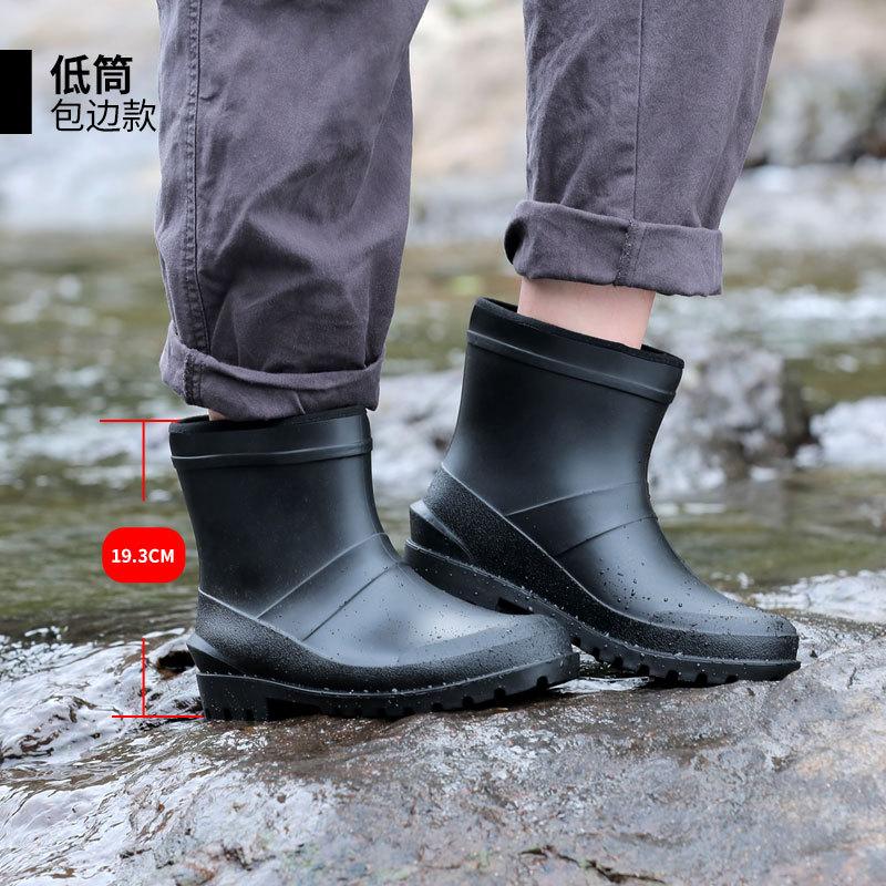 New Men's Long Tube Rain Boots Non-slip Mens Rubber Rainboots High Quality Waterproof Men Water Shoes Male Knee-High Rain Shoes