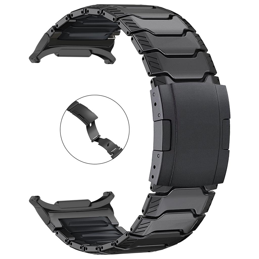 Cinturini con Chiusura Magnetica in Silicone e Titanio per Samsung Galaxy Watch Ultra 2 Cinturini per Galaxy Watch 9 8 Classic Braccialetto