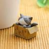 Plastic Mini Cat Ornament Cartoon Toy Miniature Figurines Garden Kitten Statue  Kids Gift