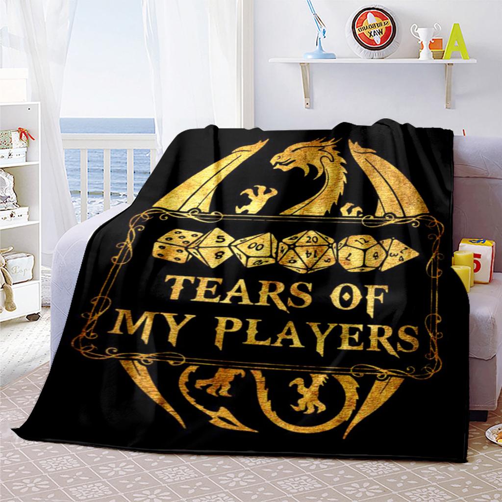 Coperta Dungeons Dragons Dadi Perfetta Per Tutte Le Stagioni Morbida Confortevole Divano Ufficio Pisolini Viaggi Regalo Festivo