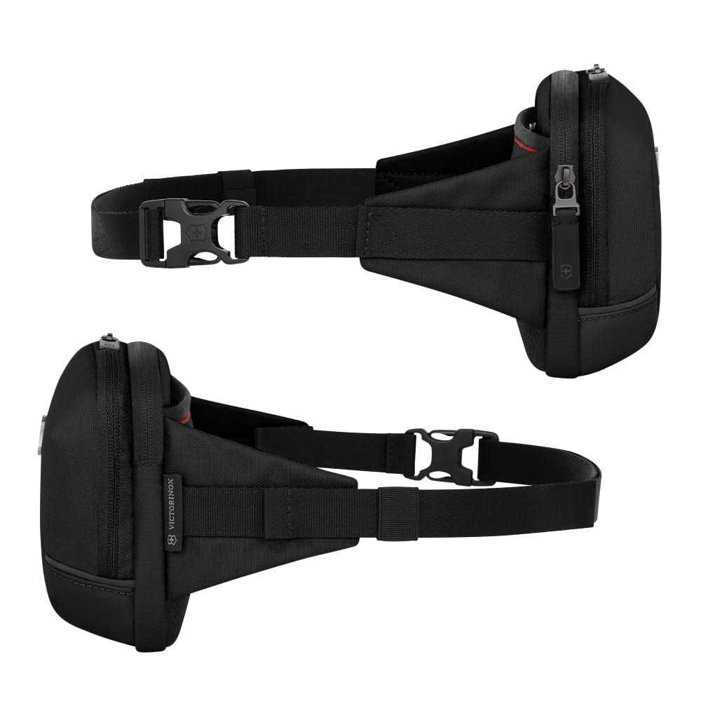 Victorinox Altmont Modern Belt Bag with Earphone Sound Pocket and Smartphone 3L Antibacterial Perfect for International Black Pocket, Capacity,