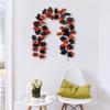 2Pcs Artificial Leaves Vine Hanging Plant for Thanksgiving Decoration, Artificial Vine Autumn Festival Decoration