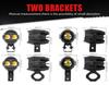 Motorcycle LED Spotlight Yellow-White Light: Super Bright Auxiliary Mini Driving Headlight for Electric Vehicles.