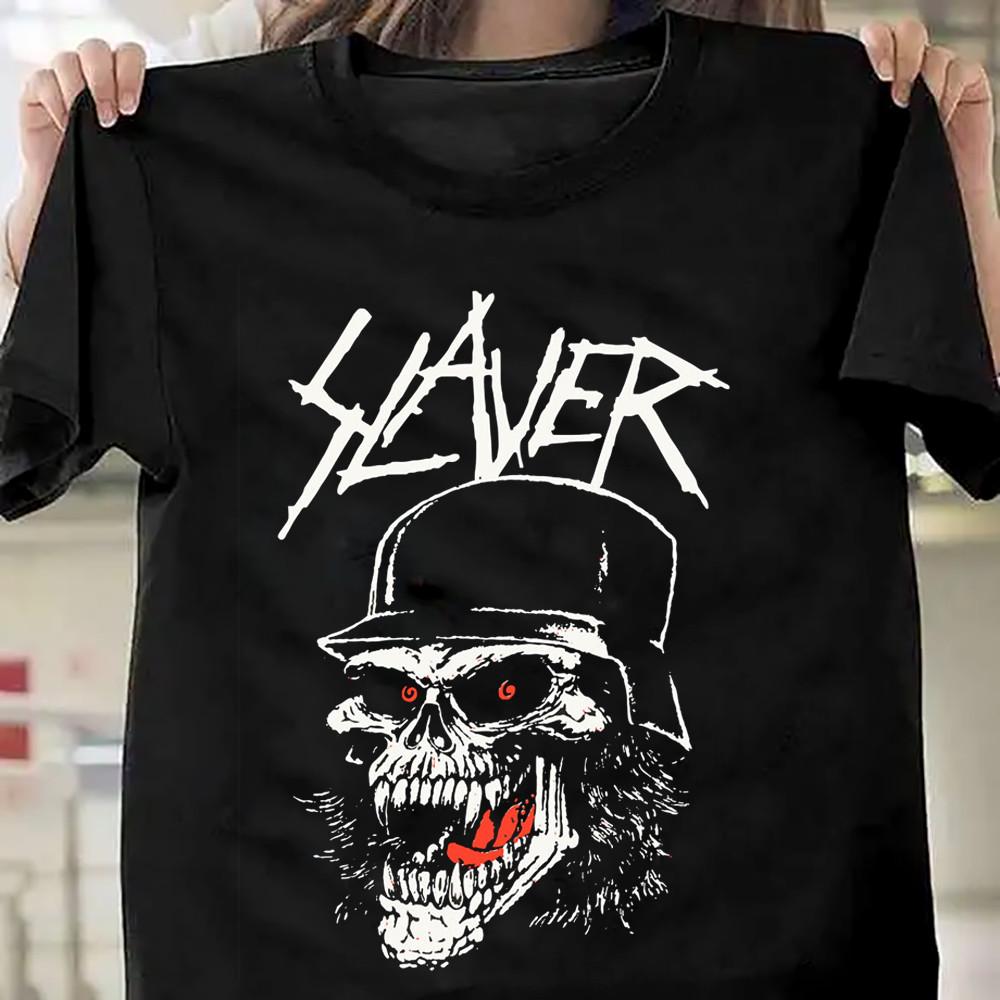 

Slayer Skulls Trash Music Gift For Fan Black All Size TShirt AE15 Unisex T-Shirt XXL
