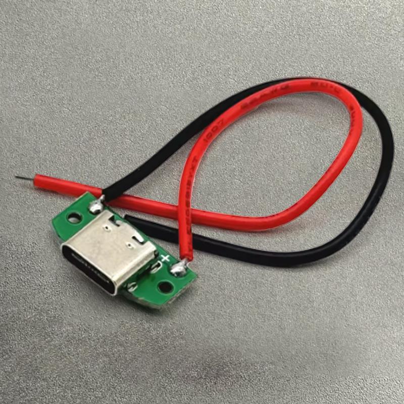 1/2/5PCS Typec Female 16pin Connector with1.25/2.0/2.54 Wire USB Male Plug Electric Terminals Welding DIY Charge Cable PCB Board