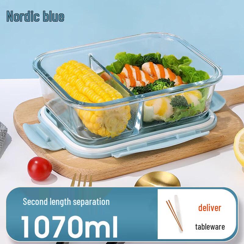 ZISIZ Microwave-Safe Glass Lunch Box