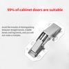 Cabinet Hinge Door Hinge Plated Free-Punching Soft Closing Kitchen Cupboard Damper Buffer Furniture Hardware