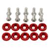 10 PCS M6 Car Modified Fasteners Fender Washer Bumper Engine Concave Screws Fender Washer License Plate Bolts Car Styling Gasket