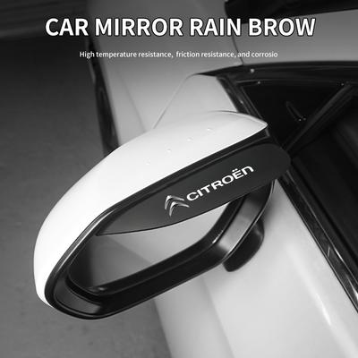 2pcs Car Rearview Mirror Rain Brow Sun Visor Rearview Mirror Accessories For C4 C3 C5 C1 Berlingo Celysee Cactus Picasso