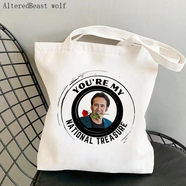 Women Shopper Bag Nurse Cat Lover Printed Kawaii Bag Harajuku Shopping Canvas Shopper Bag Girl Handbag Tote Shoulder Lady Bag