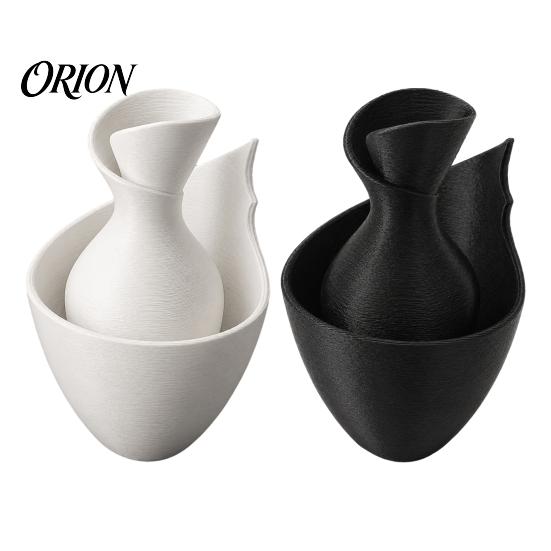 Decorative Vessel for Courtyard Display Minimalist Vase, Modern Flower Vase Living Room Dining Table Versatile Planter Balcony Garden Bedroom,