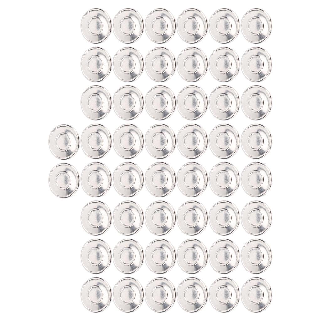 50 Sets Pants Buttons 17mm Stainless Steel Round Cap Pointed Screw Combo Thread Rivet Buttons for