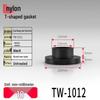T-förmiger Nylon-Kunststoff-Dichtungsring und Schraubwellenhülse (Für dich: M2-M35)