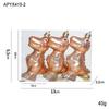 Plastic Champagne Christmas Tree Pendant Set: Creative Hanging Ornaments for Festive Decoration and Atmosphere.