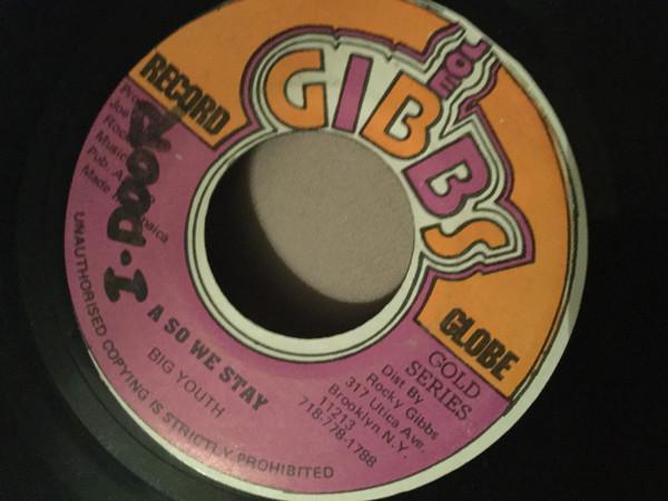 

7inch Record BIG YOUTH - A So We Stay NONE Joe Gibbs Recor Jamaica Reggae, Ska & Dub Used
