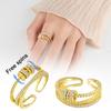 Anti Anxiety Ring Rotatable Ring For Women Men Anxiety Worry Finger Stress Relief Rings With Beads Adjustable Spinner Rings