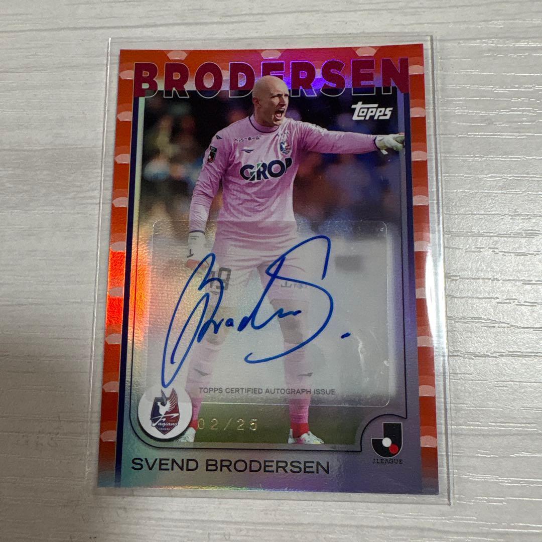 Topps Svendbrodersen player autograph card J League