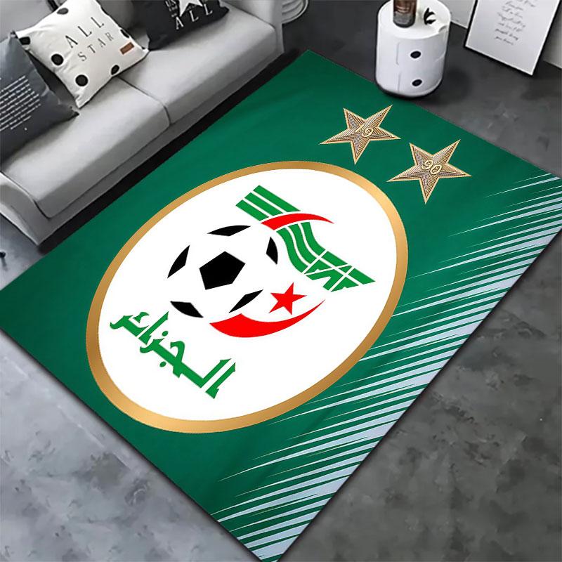 Algeria National Football Team Carpet Rug for Living Room Bedroom Home Sofa Decoration,Kids Play Non-slip Floor Mat