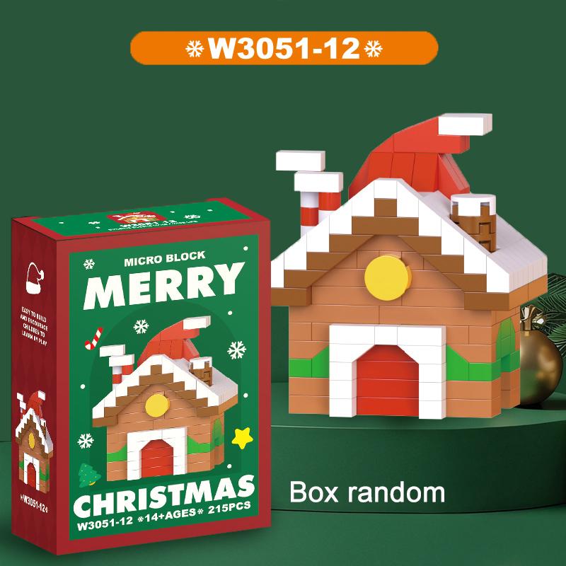 Weihnachtsgeschenke Baustein Serie Weihnachtsmann Rentier Spiel Montagebausteine Tischdekoration Spielzeug Für Kind Weihnachtsgeschenk