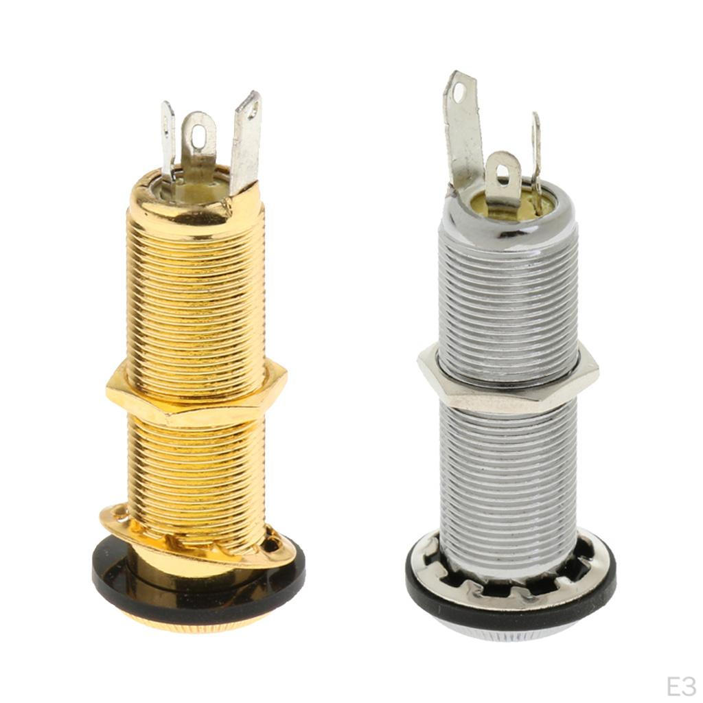 6. Electric Guitar Bass Pickup Plug Socket Short Terminal for Musical